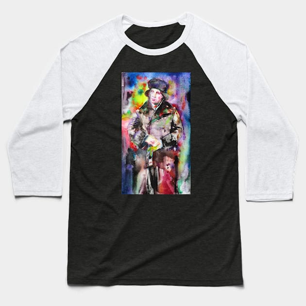 OSCAR WILDE watercolor portrait .8 Baseball T-Shirt by lautir